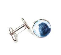 Cufflinks, Lion Head Totem Fashion Quantum Entanglement, Leo Twelve Zodiac Signs, Personalized Cuff Buckle, Shirt Accessory Gift For Accountant Boss Business Wedding Prom Formal Occasion