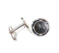 Cufflinks, Lion Totem Deep-Space Relief Sculpture, Leo Twelve Zodiac Signs, Personalized Cuff Buckle, Shirt Accessory Gift For Accountant Boss Business Wedding Prom Formal Occasion