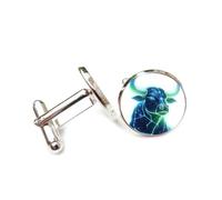 Cufflinks, Mighty Cattle Head Totem Universe Spectral Diffraction, Taurus Twelve Zodiac Signs, Personalized Luck Cuff Buckle, Shirt Accessory Gift For Accountant Boss Business Wedding Prom