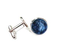 Cufflinks, Mighty Lion Head Totem Star Quantum Entanglement, Leo Twelve Zodiac Signs, Personalized Cuff Buckle, Shirt Accessory Gift For Accountant Boss Business Wedding Prom Formal Occasion