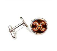 Cufflinks, Pisces Burning Fire Science Heavy Metal Luck Friend Gift, Pisces Twelve Zodiac, Personalized Cuff Buckle, Shirt Accessory Gift For Accountant Boyfriend Business Wedding