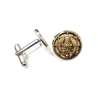 Cufflinks, Pisces Double Fish Gear Spring Steam Punk Luck Friend Gift, Pisces Twelve Zodiac, Personalized Cuff Buckle, Shirt Accessory Gift For Accountant Boyfriend Business Wedding