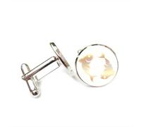 Cufflinks, Pisces Double Fish Spectral Diffraction Luck Friend Gift, Pisces Twelve Zodiac, Personalized Cuff Buckle, Shirt Accessory Gift For Accountant Boyfriend Business Wedding