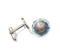 Cufflinks, Pisces Future Animal Compass Relief Luck Friend Gift, Pisces Twelve Zodiac Signs, Personalized Cuff Buckle, Shirt Accessory Gift For Accountant Boyfriend Business Wedding