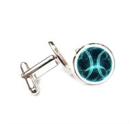 Cufflinks, Pisces Nebula Cyber Quantum Entanglement Novelty Friend Gift, Pisces Twelve Zodiac, Personalized Cuff Buckle, Shirt Accessory Gift For Accountant Boyfriend Business Wedding