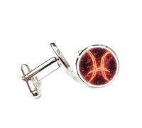 Cufflinks, Pisces Nebula Cyber Quantum Entanglement Unique Friend Gift, Pisces Twelve Zodiac, Personalized Cuff Buckle, Shirt Accessory Gift For Accountant Boyfriend Business Wedding