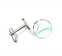 Cufflinks, Pisces Star Line Dynamic Particle Flow Luck Friend Gift, Pisces Twelve Zodiac Signs, Personalized Cuff Buckle, Shirt Accessory Gift For Accountant Boyfriend Business Wedding