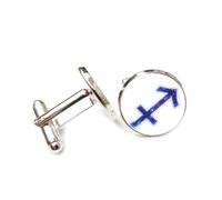 Cufflinks, Purple Nebula Halo Quantum Entanglement, Sagittarius Twelve Zodiac Signs, Personalized Cuff Buckle, Shirt Accessory Gift For Accountant Boss Business Wedding Prom Formal Occasion