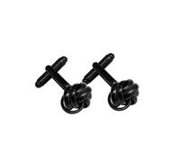 Cufflinks Round Ball Cufflinks For Men Jewelry Accessories Suit Gentleman Cuff Links(Black)