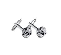 Cufflinks Round Ball Cufflinks For Men Jewelry Accessories Suit Gentleman Cuff Links(Silver)