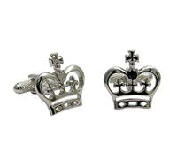 Cufflinks Royal Crown Novelty Cuff links by Onyx Art in smart Presentation Box CK891