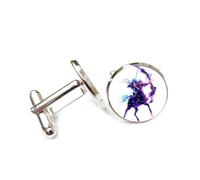 Cufflinks, Sagittarius Totem Stripe Pixel Fault Art, Sagittarius Twelve Zodiac Signs, Personalized Cuff Buckle, Shirt Accessory Gift For Accountant Boss Business Wedding Prom Formal Occasion