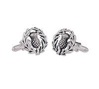Cufflinks Scotland Scottish Thistle Wreath Cuff links by Onyx Art in smart box CK944