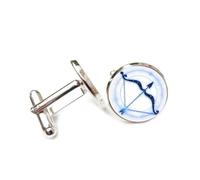 Cufflinks, Star Arrow Nebula Quantum Entanglement, Sagittarius Twelve Zodiac Signs, Personalized Cuff Buckle, Shirt Accessory Gift For Accountant Boss Business Wedding Prom Formal Occasion