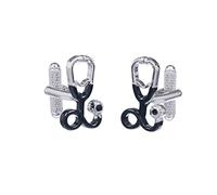 Cufflinks - Stethoscope Shirt Cufflinks in Onyx Art Cufflink Gift Box