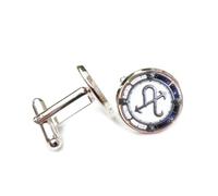 Cufflinks, Symbol Arrow Star Map Relief Alloy Texture, Aries Futureist Twelve Zodiac Signs, Cuff Buckle, Shirt Accessory Gift For Accountant Boss Business Wedding Prom Formal Occasion