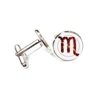 Cufflinks, Symbol M Electricity Design Energy Crystal, Aries Twelve Zodiac Signs, Cuff Buckle, Shirt Accessory Gift For Accountant Boss Business Wedding Prom Formal Occasion