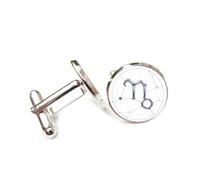 Cufflinks, Unique Three-Dimensional Nebula Star Topology Design, Capricorn Twelve Zodiac Signs Cuff Buckle, Shirt Accessory Gift For Accountant Boss Business Wedding Prom Formal Occasion