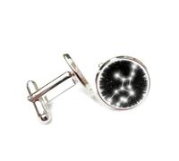 Cufflinks, Universe Scattering Holographic Projection Literary Gift, Virgo Twelve Zodiac Signs, Personalized Luck Cuff Buckle, Shirt Accessory Gift For Accountant Boss Business Wedding Prom