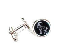 Cufflinks, Universe Zodiac Totem Holographic Projection, Capricorn Twelve Zodiac Signs, Personalized Cuff Buckle, Shirt Accessory Gift For Accountant Boss Business Wedding Prom Formal Occasion