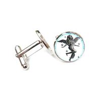 Cufflinks, Virgo Angel Retro Metal Texture Relief Good Luck Friend Gift, Virgo Twelve Zodiac Signs, Personalized Cuff Buckle, Shirt Accessory Gift For Accountant Boss Business Wedding Prom