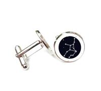 Cufflinks, Virgo Meaning Texture Universe Topology Art Friend Gift, Virgo Twelve Zodiac Signs, Personalized Luck Cuff Buckle, Shirt Accessory Gift For Accountant Boss Business Wedding Prom