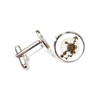 Cufflinks, Virgo Mechanical Gear Symbol Steampunk Art Pray Luck Friend Gift, Virgo Twelve Zodiac Signs, Personalized Cuff Buckle, Shirt Accessory Gift For Accountant Husband Business Wedding