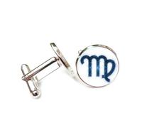 Cufflinks, Virgo Nebula Line Symbol Quantum Entanglement Best Wish Friend Gift, Virgo Twelve Zodiac Signs, Personalized Cuff Buckle, Shirt Accessory Gift For Accountant Husband Business Wedding