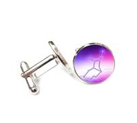 Cufflinks, Virgo Pixel Abstract Gradient Glitch Art Good Luck Friend Gift, Virgo Twelve Zodiac Signs, Personalized Cuff Buckle, Shirt Accessory Gift For Accountant Husband Business Wedding