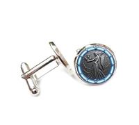 Cufflinks, Virgo Saint Flower Totem Texture Relief Good Luck Friend Gift, Virgo Twelve Zodiac Signs, Personalized Cuff Buckle, Shirt Accessory Gift For Accountant Boss Business Wedding Prom