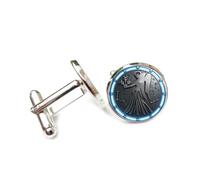 Cufflinks, Virgo Saint Totem Texture Metal Relief Good Luck Friend Gift, Virgo Twelve Zodiac Signs, Personalized Cuff Buckle, Shirt Accessory Gift For Accountant Boss Business Wedding Prom