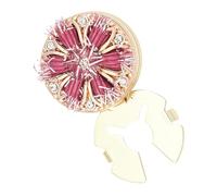 Cufflinks with Intricate Weaving Pattern and Glittering Stones Button Covers Perfect for Shirt Sleeves Women ' s Fashion Cufflinks