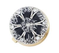 Cufflinks with Intricate Weaving Pattern and Glittering Stones Button Covers Perfect for Shirt Sleeves Crystal Cufflinks