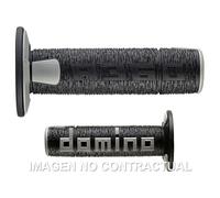 Domino Soft Hand A360 Motocross MX Grips Black and Grey