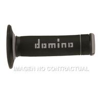 Genuine Domino Black + Grey Speedway X-Treme Handlebar Grips for Peugeot Bikes