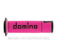 Domino A450 Road Racing Grips Pink and Black - Medium Soft