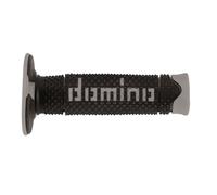 Domino A260 Full Diamond two colour Motocross MX Grips Black and Grey