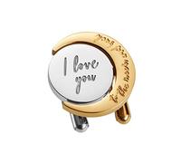 CuffSecret I Love You To The Moon And Back Cufflinks , Stainless Steel Cufflinks Gift