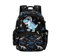Cugasmaru 6th Grade Backpack for Girls Dinosaur Rapper Blue Backpack for School Girls 6-8 8-10 Elementary School Back Pack Teen Kids Bookbag Large Capacity Schoolbag