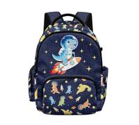Cugasmaru 6th Grade Backpack for Girls Dinosaur Rocket School Backpack for Girls 6-8 8-12 Lightweight 17 Inch School Bags Red Boys Bookbags Travel Daypack Purse