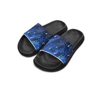 Cugasmaru Bluely Space House Sandals for Kids Size 2 Beach Vacation Essentials Comfort Slide Sandals Slip On Slides for Boys and Girls Cloud Slides Girls Shower Beach Slippers