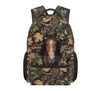 Cugasmaru Camo Backpack for Boys School Bag 17 inch Bookbag with Pockets Hunting Backpacks with Mesh Back Padding Adjustable Strap System 8-12 Yrs