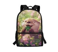 Cugasmaru Cute Girl Backpacks for School Otter Backpack for School Girls 1st Grade Elementary Preschool Kids Bookbag 17 inch Lightweight Back Pack Schoolbag