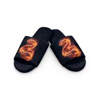 Cugasmaru Fire Snake Slippers for Women Ladies Bedroom Slippers Size 5 with Memory Foam Cozy Lining Cute Slipper Soft House Shoes Slides Sandals Slip On Gifts