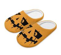 Cugasmaru Halloween Ghostface Slippers Size 11 for Women Fuzzy Cozy Indoor House Shoes Ladies Adults Bedroom Spa Warm Plush Machine Washable