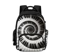 Cugasmaru Music Girls Backpack 10-12 Years Old Cute Girls Bookbag for 5th Grade Back Pack 17 Inch Kindergarten Elementary School Backpack for Boys Kids Big Polyester Bookbag Schoolbag