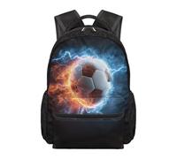 Cugasmaru Soccer Backpack for Boys School Backpacks with Artistic Full Print - Ergonomic Support School Bag for Preschool & Elementary School Students