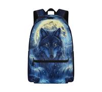 Cugasmaru Wolf Backpack for Girls Middle School Backpacks for Boys Backpack 10-12 Years Old Sports Hiking Book Bag Sports Travel Book Bag