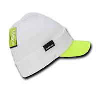 Cuglog The Original Hybrid Beanie - White/Neon Green