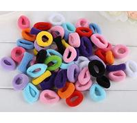 Cuhair 100 Pieces Mini Elastic Hair Bands Rubber Bands Tiny Colourful Girls Ponytail Holder for Baby Children